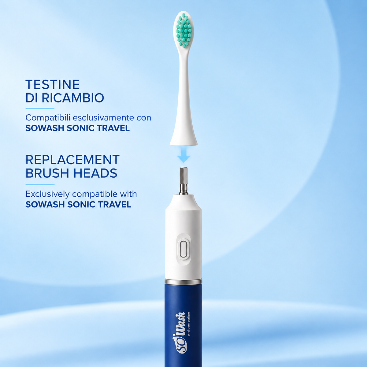 So Wash Sonic Travel – Резервни глави за четка (4 бр.) - Image 3